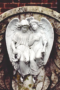 two angel statue during daytime thumbnail