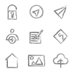 Social & Productivity svg vector icon sets