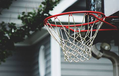 selective color photography of portable basketball hoop thumbnail