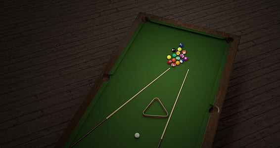 brown and green billiard table thumbnail