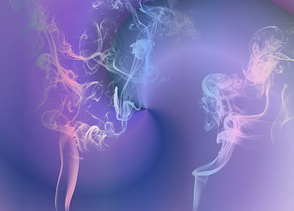 purple, white, and pink abstract painting thumbnail