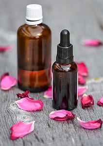 two amber glass bottles thumbnail
