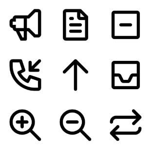 Hero UI svg vector icon sets