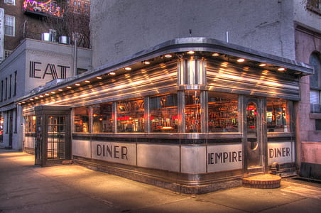 Diner eatery during sunset thumbnail