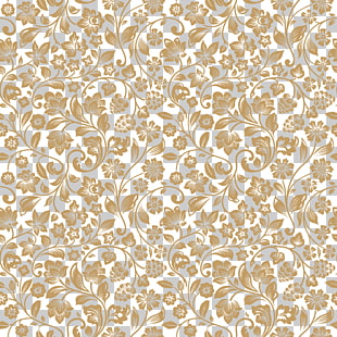 Pattern, classical pattern, brown floral PNG clipart