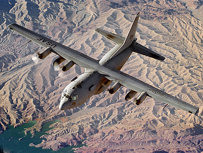 USAF flying over the Lake Mead area, Nevada thumbnail