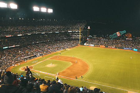 aerial photography of ballpark thumbnail