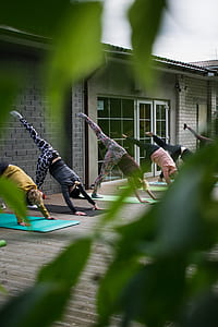group of woman doing yoga thumbnail