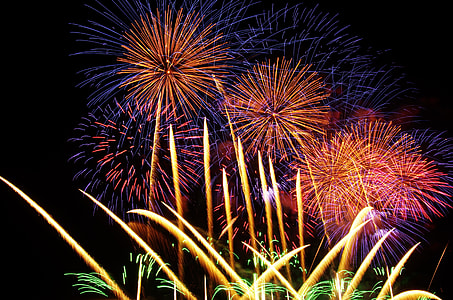 assorted-colored fireworks display thumbnail