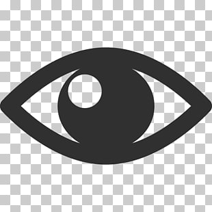 Symbol black logo, Eye, eye illustration PNG clipart