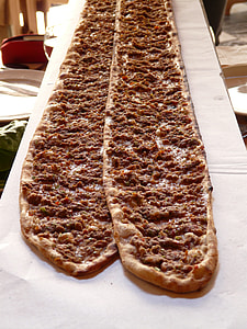 two baked dough with meats thumbnail