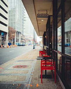 photo of table and chairs outside restaurant thumbnail