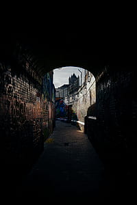 brown and black concrete hallway thumbnail