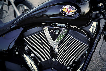 black Victor 106 motorcycle thumbnail