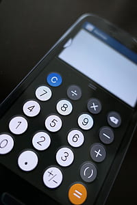 black payment terminal turned-on thumbnail