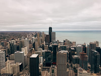 aerial photo of high-rise buildings thumbnail