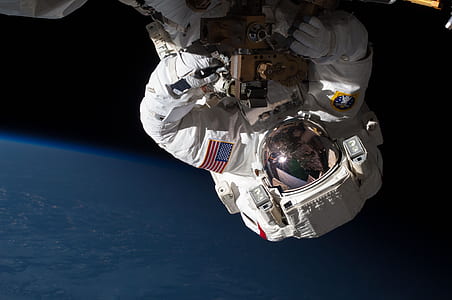U.S. astronaut on space thumbnail