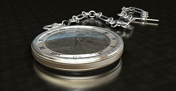 silver-colored pocket watch thumbnail