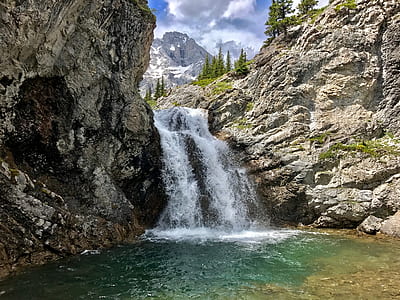 photography of falls at daytime thumbnail