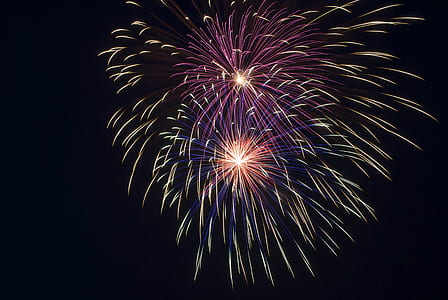 fireworks at nighttime thumbnail