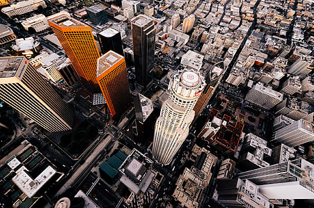 top view of glass buildings at the city thumbnail