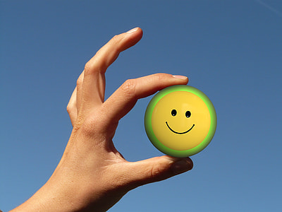 person round green and yellow plastic disc thumbnail