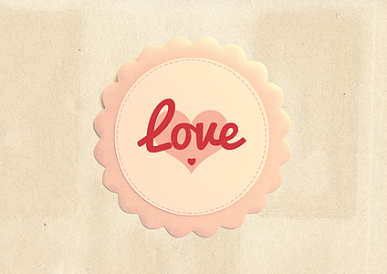scalloped edge love print wall decor thumbnail