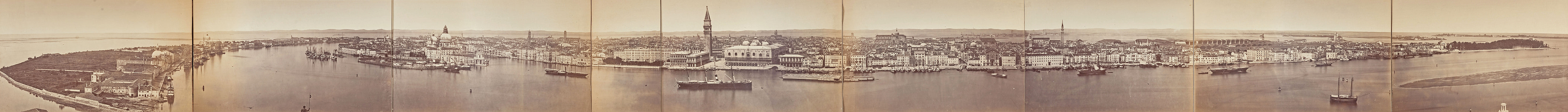 Panoramic of Venice in 1870 thumbnail