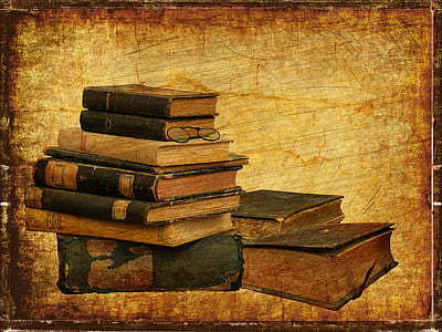 rustic stack books wallpaper thumbnail