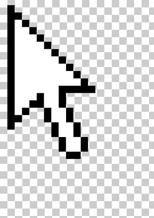 Computer mouse Pointer , Mouse Cursor , white arrow with black background PNG clipart