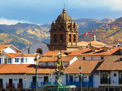 brown cathedral beside houses thumbnail