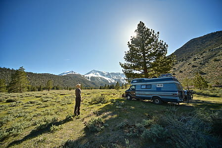 woman standing in front of motorhome thumbnail