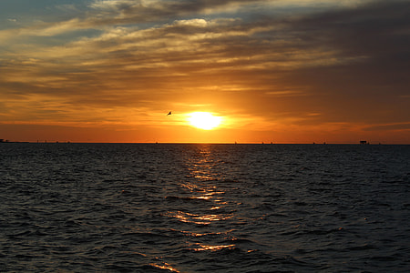 rippling body of water during sunset thumbnail