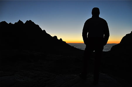 silhouette of person during golden hour thumbnail