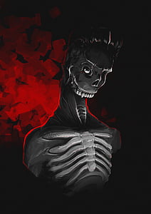 black and red skeleton illustration thumbnail