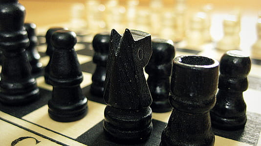Black Chess Pieces on Chess Board thumbnail