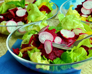 vegetable fruit in clear glass bowl thumbnail