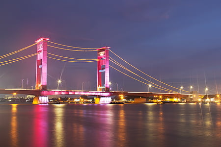 lighted suspension bridge thumbnail