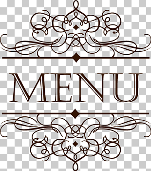 Menu Cafe Restaurant Wine list, European-style lace, Menu logo PNG clipart