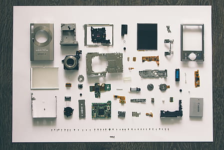 flat-lay photography of disassembled camera thumbnail