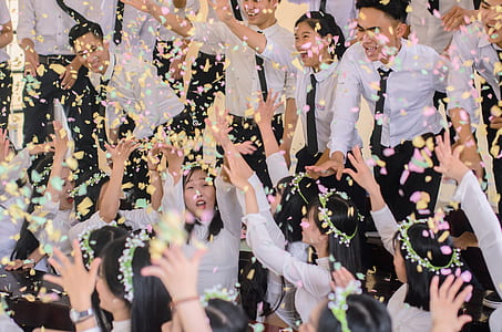 people throwing confetti thumbnail
