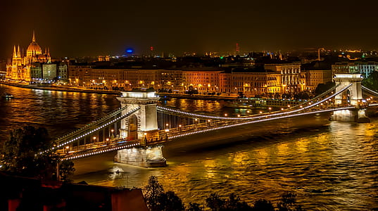 photo of bridge during night thumbnail