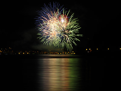 fireworks near body of water thumbnail
