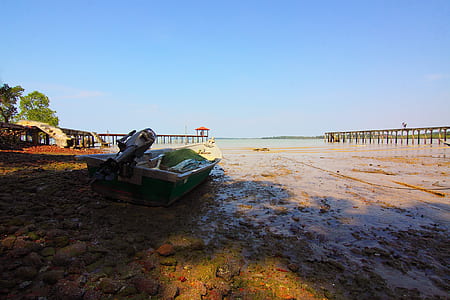 jetty, sea, landscape, nature thumbnail