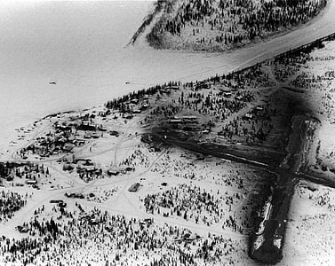 Winter view of Ambler in Alaska thumbnail