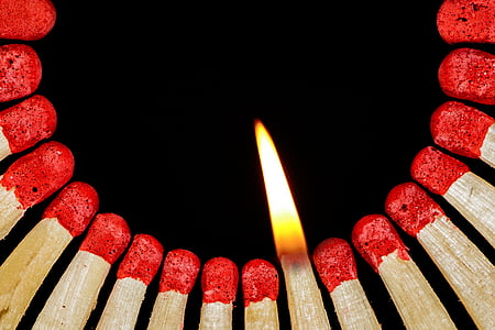 red-and-brown match sticks thumbnail