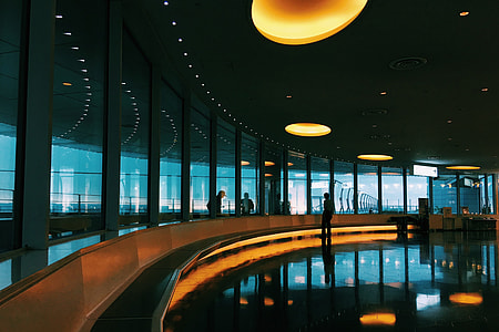 Interior shot of modern building in Japan thumbnail