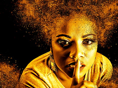 woman showing silent hand gesture thumbnail