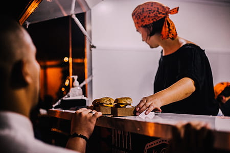 food, man, hamburger, sell thumbnail