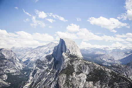 photo of rock mountain covered with snow thumbnail